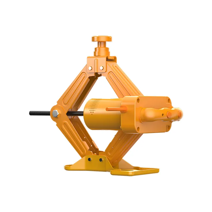 The safe and convenient design of the B04-5T electric jack, which can be operated remotely and features a smart chip for overload protection.