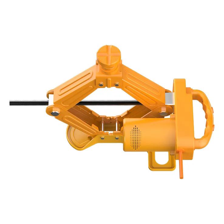 The top view of the B04-5T jack, highlighting its anti-slip saddle that securely grips the vehicle's frame for a stable and safe lifting operation.