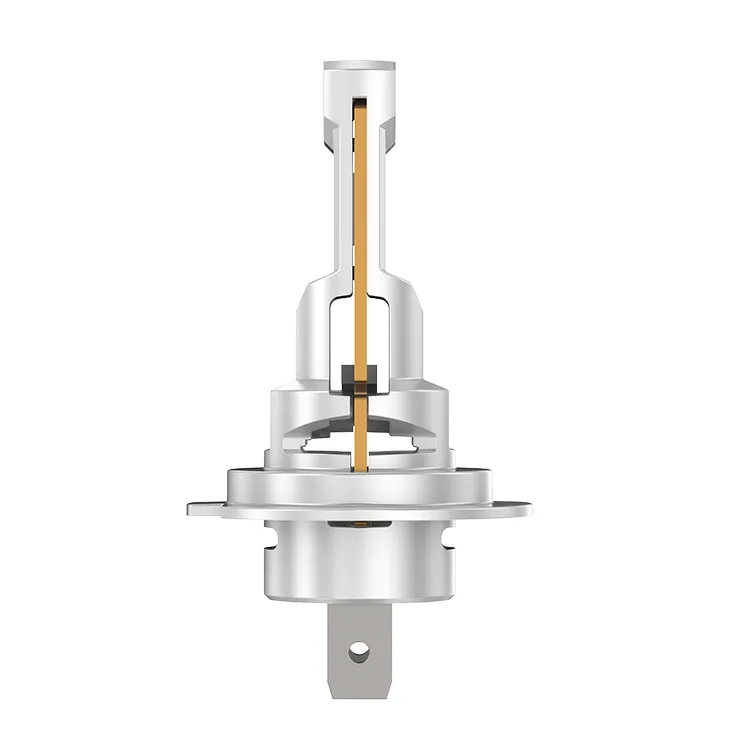Side profile of the Z25-H7 LED bulb, showing its slim, 1:1 original lamp design and the internal copper heat pipe for efficient cooling.