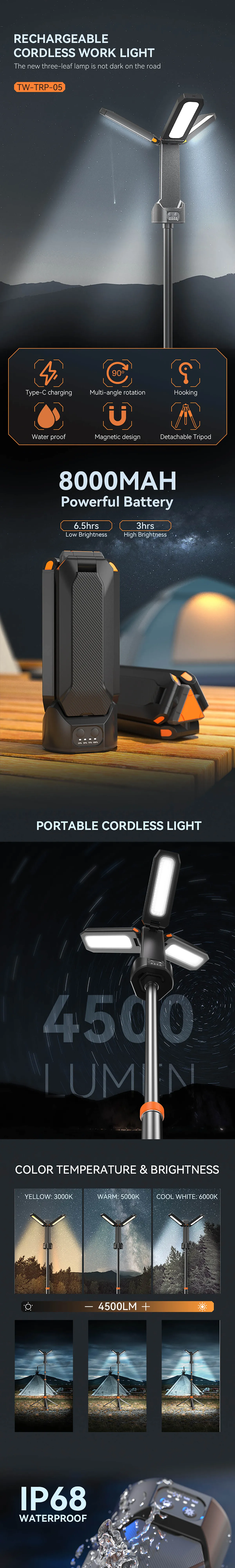 TRP-05 CAMPING LIGHT — product details