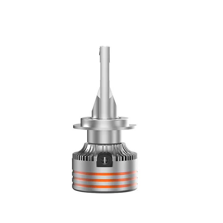 Side view of the M8 MAX LED bulb, displaying its rugged aluminum construction that ensures excellent heat dissipation for stable performance and a 50,000+ hour lifespan.