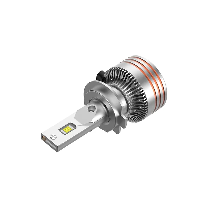 An angled view of the M8 MAX LED bulb, showing the LED chip layout designed for a precise and focused beam pattern without glare.