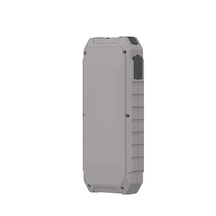 The sleek and portable profile of the K69 jump starter, which houses a large-capacity 16000mAh battery pack in a durable, easy-to-carry shell.