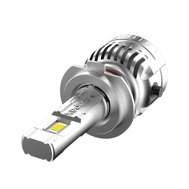An angled view of the ES1 LED bulb, providing a clear look at the cooling fins that are part of its efficient one-piece cooling system.
