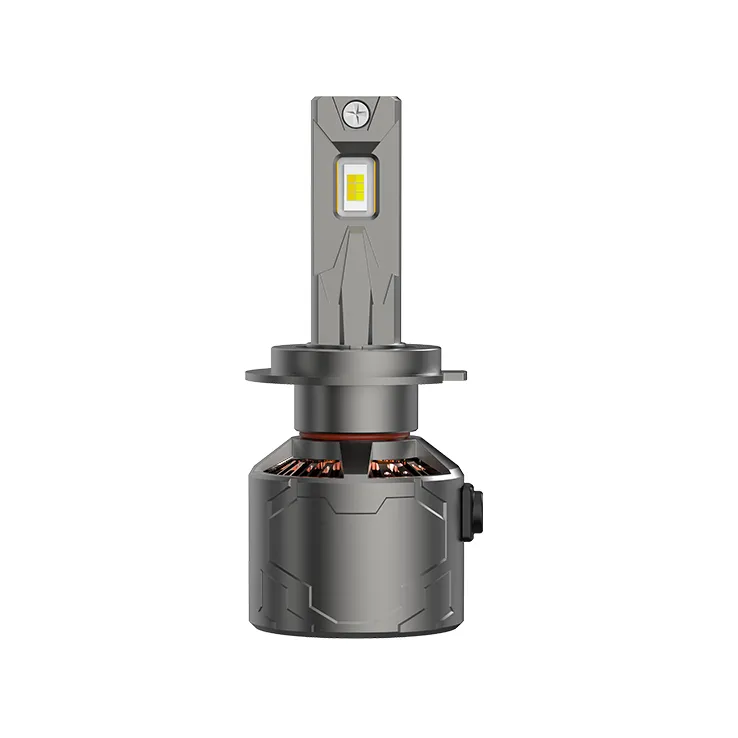 Front view of the OPTILUME VX3-3S LED bulb, highlighting the 3570 chips that produce a powerful 120W, 10,000-lumen output for a clear, long-range beam.