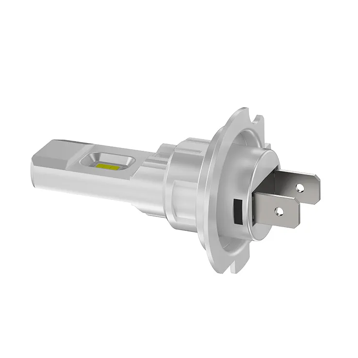 An angled rear view of the Z22-H7 LED bulb, clearly showing the standard two-prong H7 connector base for a true plug-and-play fit.
