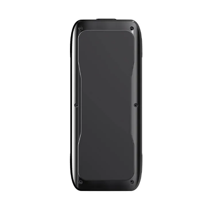 The clean and simple back panel of the K70 portable jump starter, showing its sleek, minimalist design.
